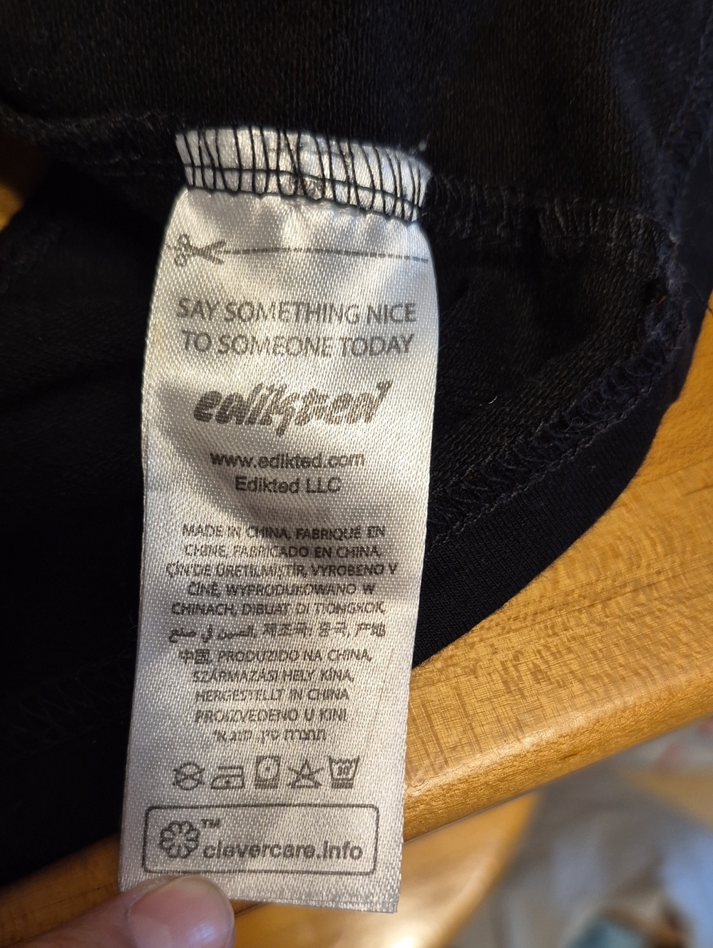 Edikted Black Open Back Short Sleeve Shirt - Picture 11 of 12